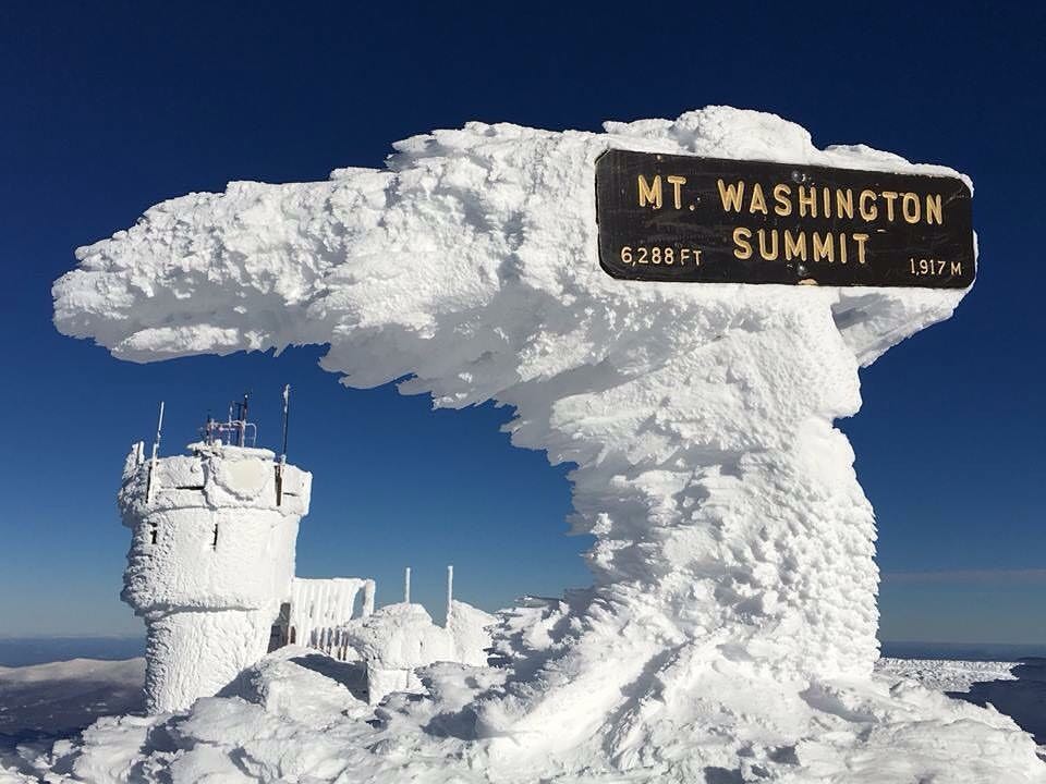 img of ice formations on mount washington summit